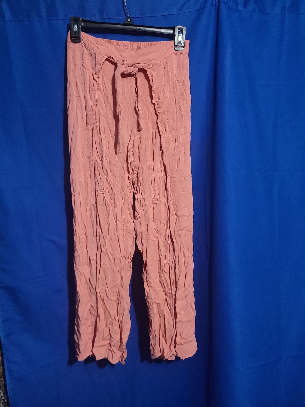 Forever 21 Dusty Rose Wide-Leg Split Hem Beach Pants - Picture 2 of 5